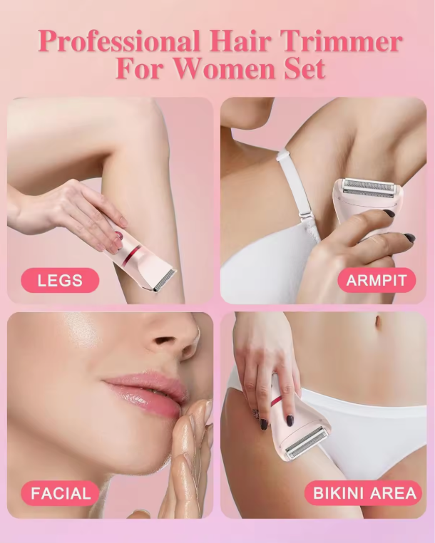 Women's 3-in-1 bikini trimmer, lightweight and IPX7 waterproof