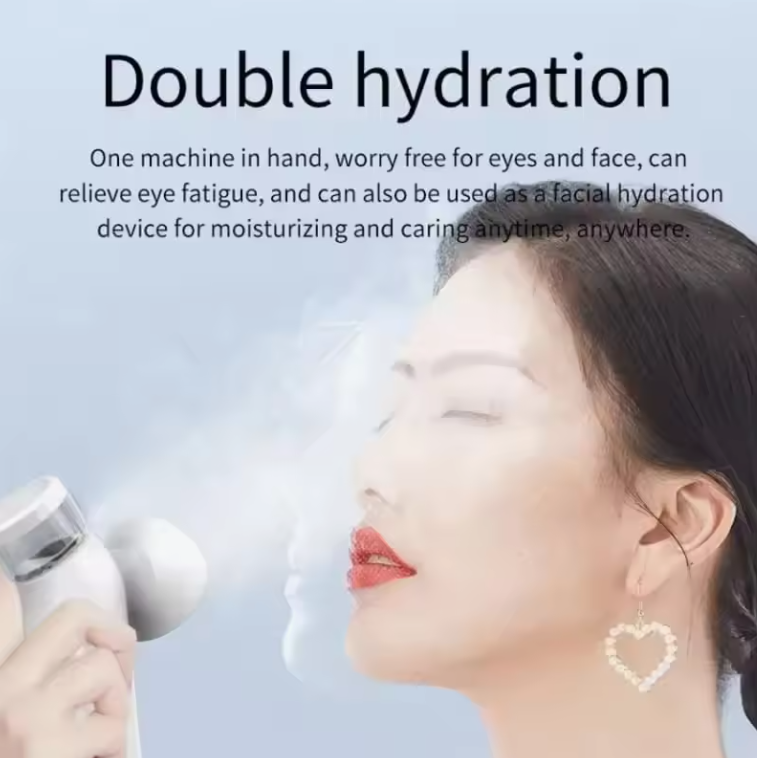 Dispositivo recargable de vapor para ojos, para hidratación y limpieza