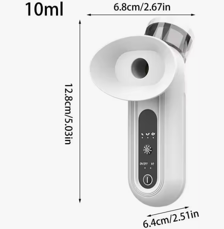 Dispositivo recargable de vapor para ojos, para hidratación y limpieza