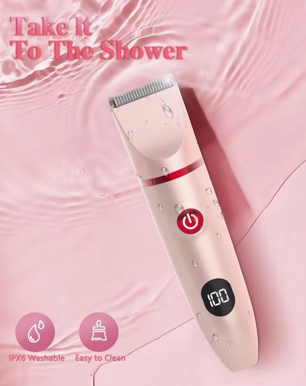 Women's 3-in-1 bikini trimmer, lightweight and IPX7 waterproof