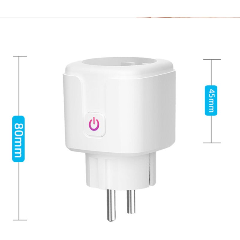 Prise connectée WiFi lot de 2 – Compatible avec Alexa et Google Home – Contrôle à distance et vocal – Minuterie et suivi de consommation d’énergie