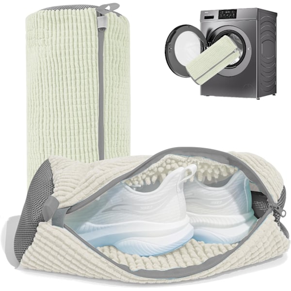 2 Pcs Washing Machine Shoe Bags – Reusable Cleaning Net Bags for Sneakers, Yellow