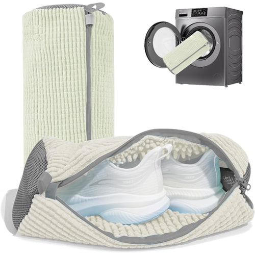 2 Pcs Washing Machine Shoe Bags – Reusable Cleaning Net Bags for Sneakers, Yellow