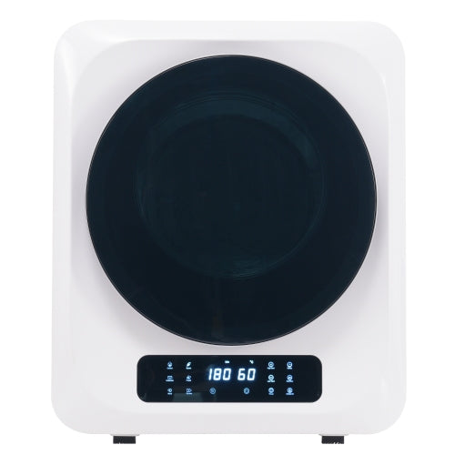 Sèche-linge à évacuation en acier inoxydable, capacité nominale 3 kg / max 4 kg, 850 W, 6 programmes, désinfection UV, filtration multiple, protection surchauffe, fixation murale, classe énergétique G