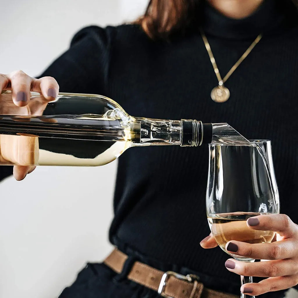 4-Pack Stainless Steel Wine Cooler Stick with Aerator Function - FD18