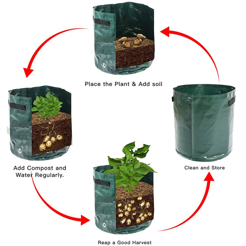 5-Pack Grow Bags – Potato Tomato Planting Bags 35×45cm