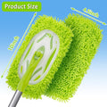 Paños de mop de microfibra reutilizables para mops húmedos, compatibles con mop Swiffer Sweeper, mops de repuesto para limpieza de suelos de madera dura