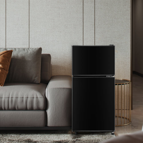 Réfrigérateur-congélateur 2 portes 60L, H 86,8 cm, Classe énergétique E, Dégivrage manuel, Réfrigérateur compact