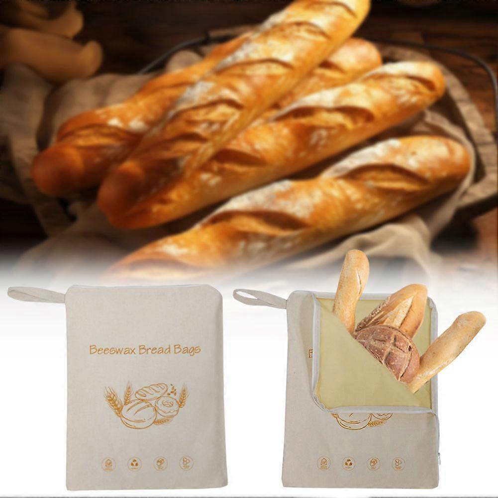 Reusable Beeswax Food Bags – Natural Cotton, Eco-Friendly for Bread, Cheese & Fruit