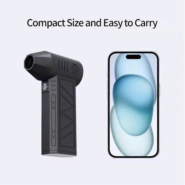 Mini Air Blower with Extra Nozzle – 130000RPM Turbo Jet Fan, Wind Speed 39.5m/s, Electric Dust Blower & Dryer (F2)