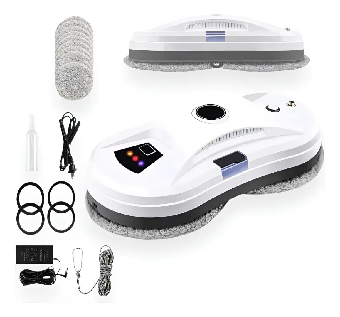Electric Window Cleaning Robot – Automatic Water Spray – Smart Navigation – Remote Control – 5600Pa – Anti-Fall