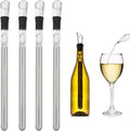 4-Pack Stainless Steel Wine Cooler Stick with Aerator Function - FD18