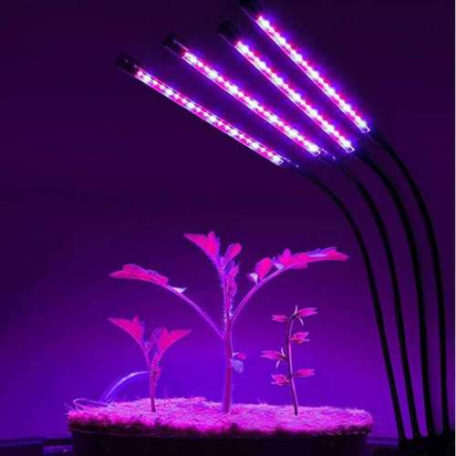 Luz de cultivo con 4 tiras LED flexibles – 1 unidad