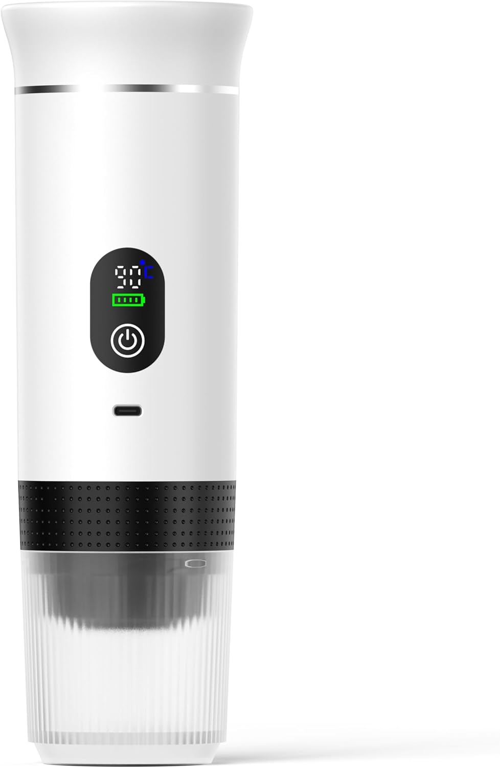 Automatic Espresso Maker – Dual Hot & Cold Brew – 20 BAR Pressure – Compact Portable Coffee Machine with Rapid Heating – Built-In Transparent Cup – Travel-Friendly Design