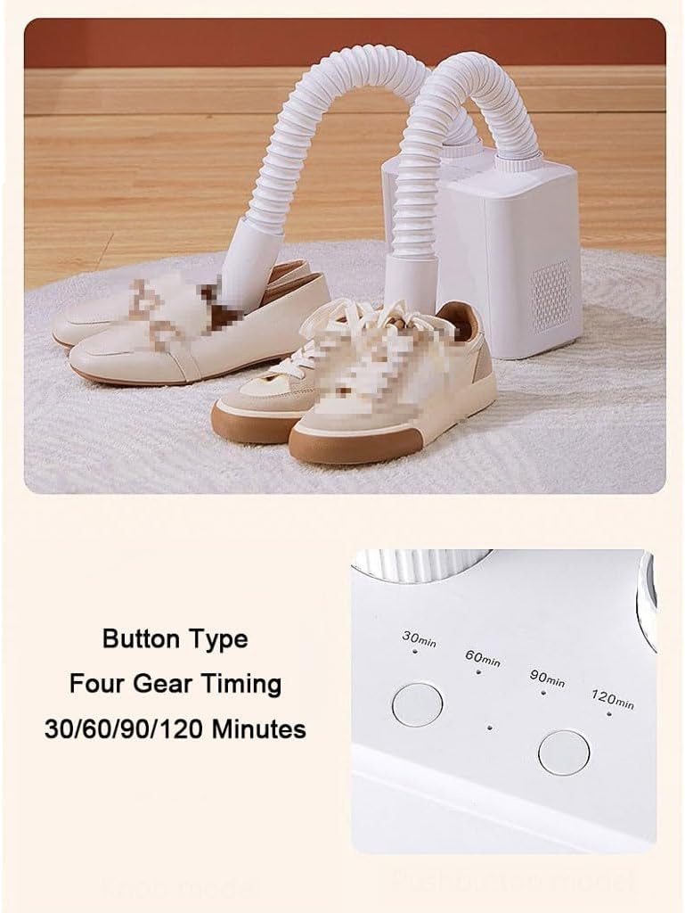 Electric Boot Dryer – Portable Shoe Dryer with Timer and Heat Blower – Fast Drying – Glove Dryer and Boot Warmer for Sweaty Shoes