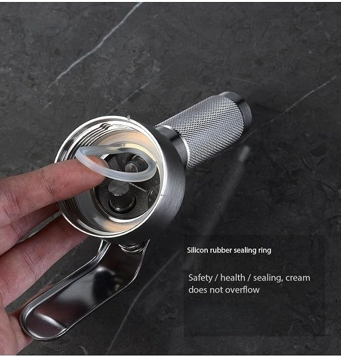 304 Stainless Steel Cream Whisk and Frother – The Perfect Companion for Coffee and Desserts (17 oz )
