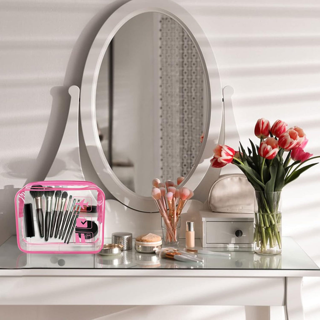 Sac à voyage transparent pour toilette et hygiène (certifié TSA)
