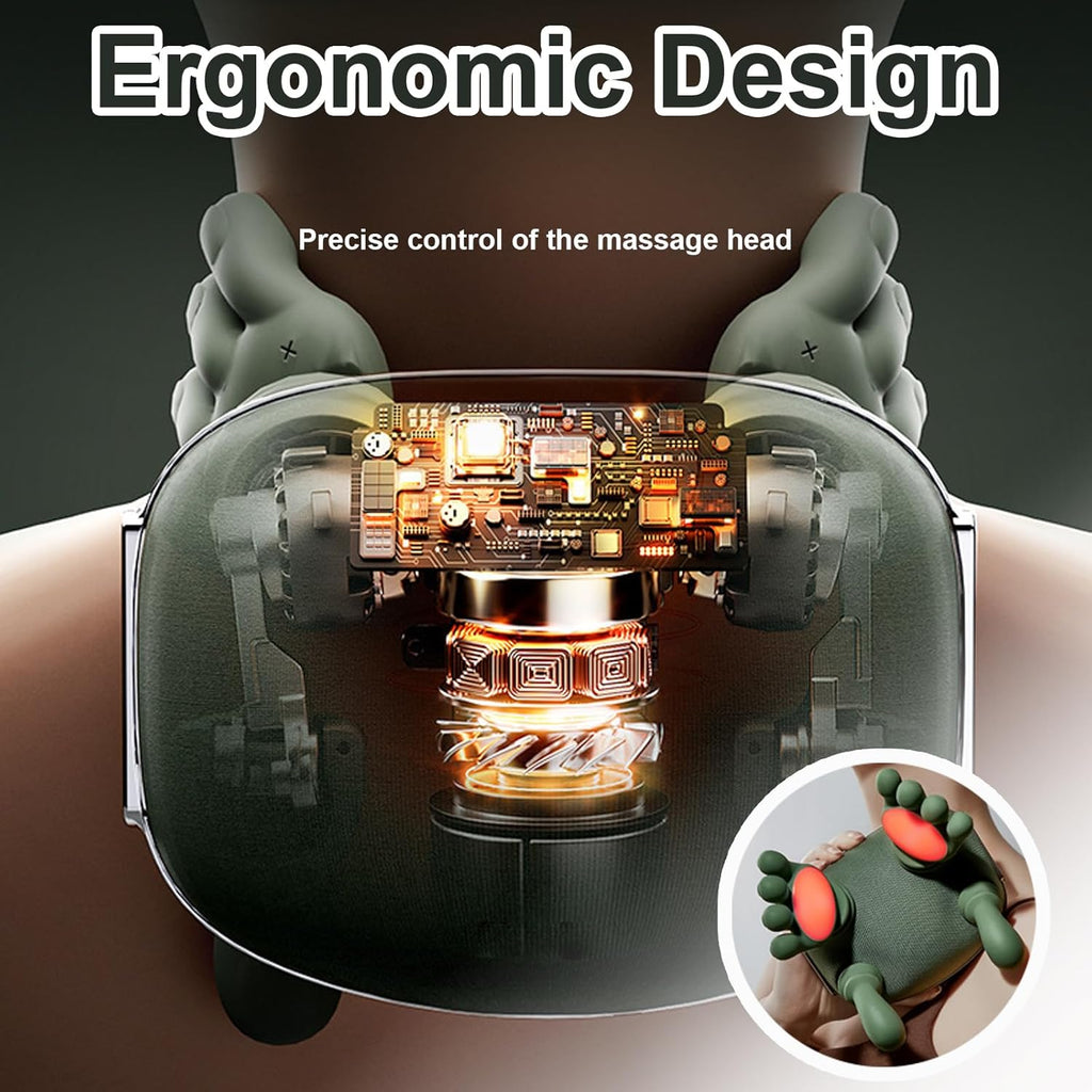 Massage des épaules, massage Shiatsu du dos et de la nuque, massage chauffant de la nuque et des épaules, coussin de massage pour la nuque et les épaules.