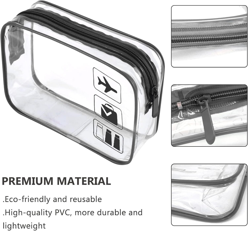 Sac à voyage transparent pour toilette et hygiène (certifié TSA)
