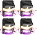 4 trampas solares para mosquitos e insectos con luz LED para exteriores.