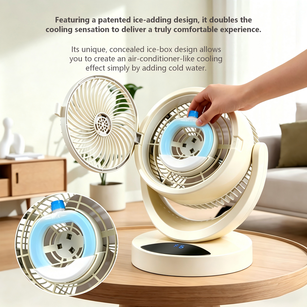 Nuevo ventilador de refrigeración USB 2026, enfriador de aire evaporativo portátil con función de aromaterapia