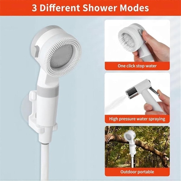 Rechargeable Camping Shower Pump – Adjustable Flow for Travel