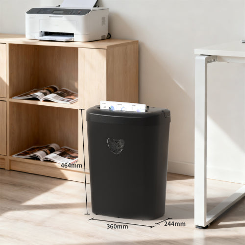 Déchiqueteuse à coupe croisée 12 feuilles, 6,4 gallons, ultra-silencieuse, haute sécurité P-4, broie papier/CD/carte bancaire pour maison et bureau