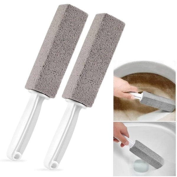 2-Pack Pumice Stone Toilet Brush – Toilet Cleaner & Cleaning Tool