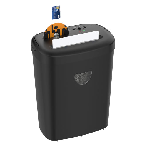 Déchiqueteuse à coupe croisée 12 feuilles, 6,4 gallons, ultra-silencieuse, haute sécurité P-4, broie papier/CD/carte bancaire pour maison et bureau