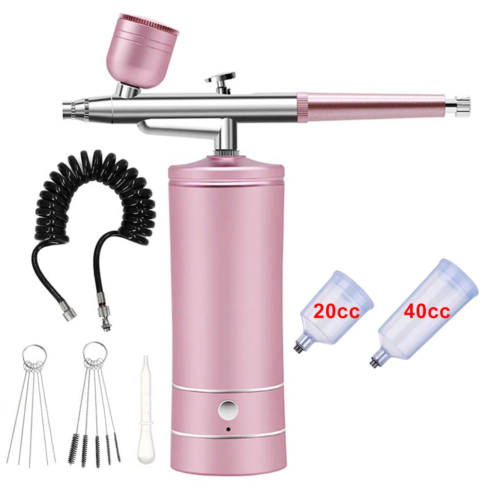 Mini pistolet pulvérisateur portable pour ongles et maquillage, aérographe en métal