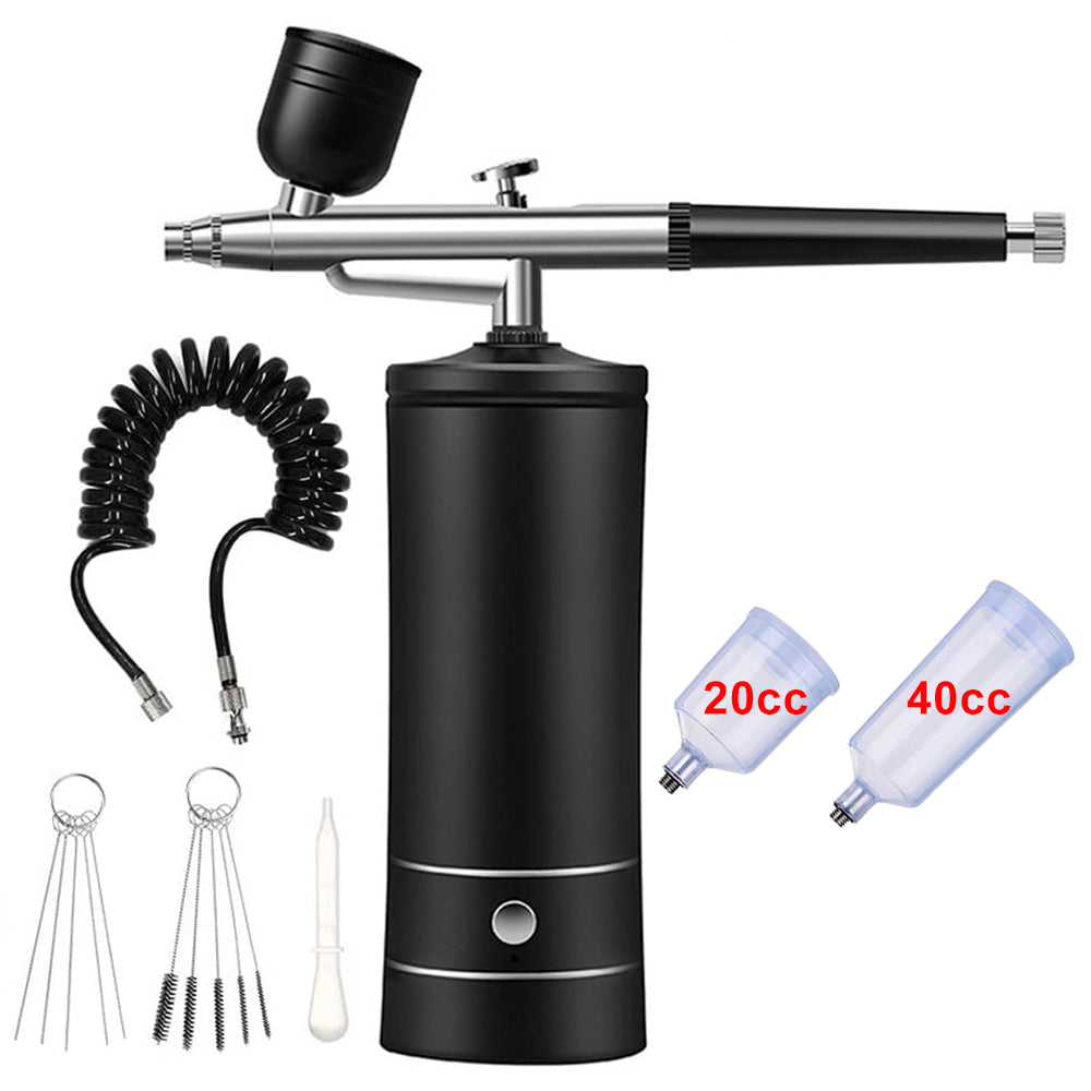 Mini pistolet pulvérisateur portable pour ongles et maquillage, aérographe en métal