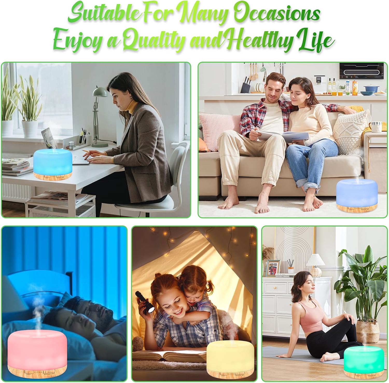 500ml Essentials, Ultrasonic Humidifier for Aromatherapy