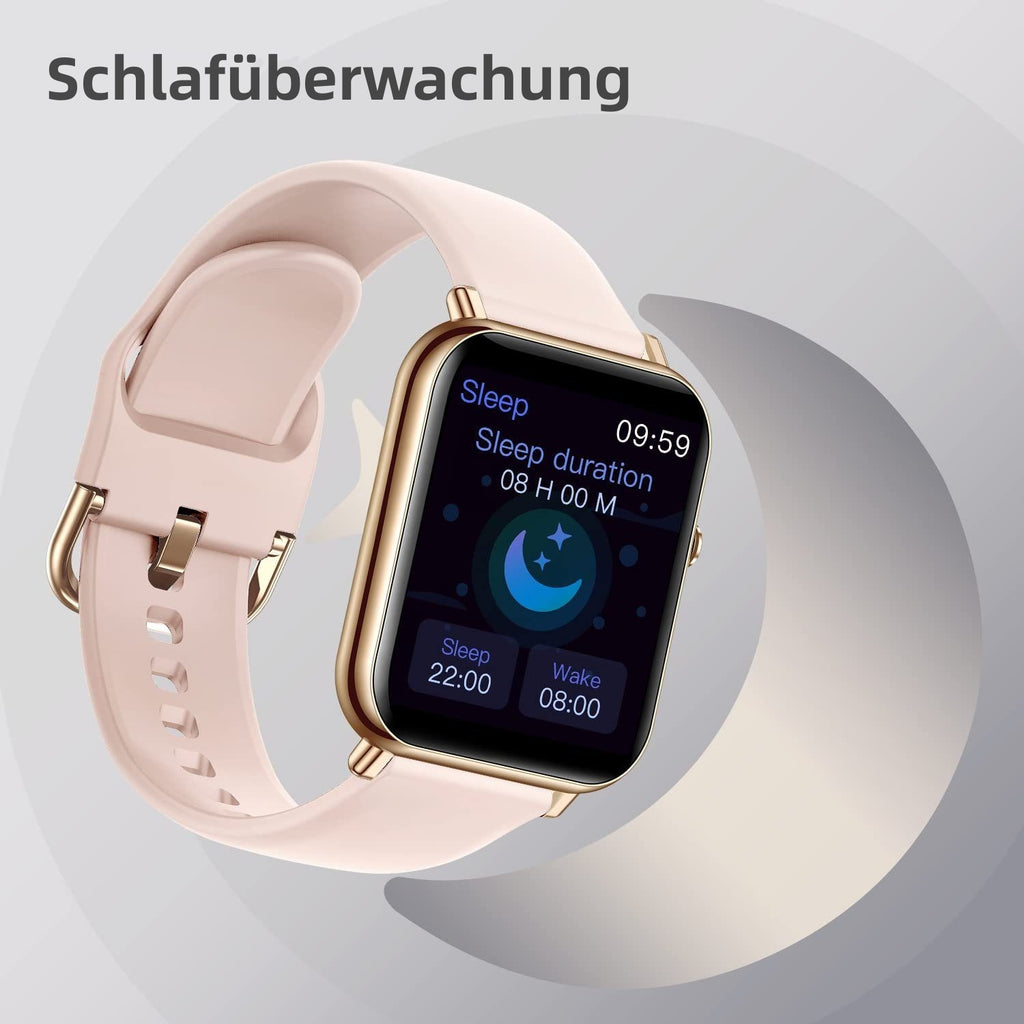 Fitness Smart Watch for Men & Women – Full HD Touch Screen, IP67 Waterproof, Compatible with Android & iOS