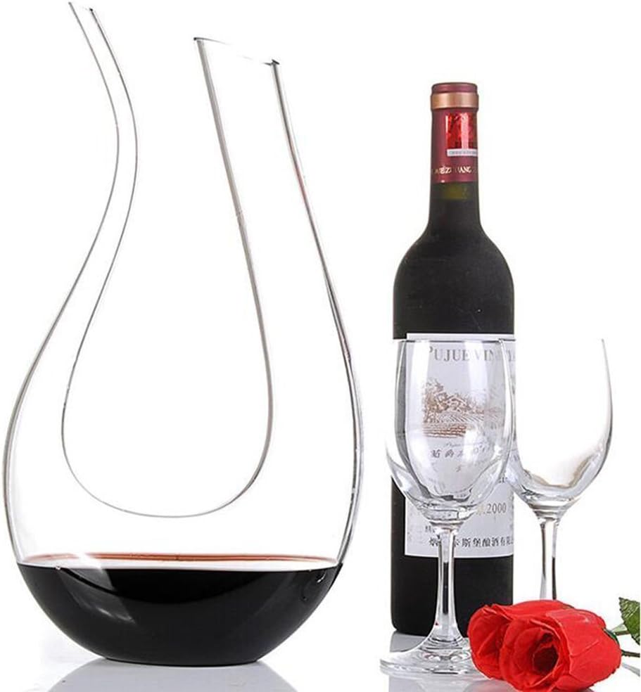 Wine Decanter, Lead-Free Crystal Red Wine Decanter, Wine Gift (1200 ml)