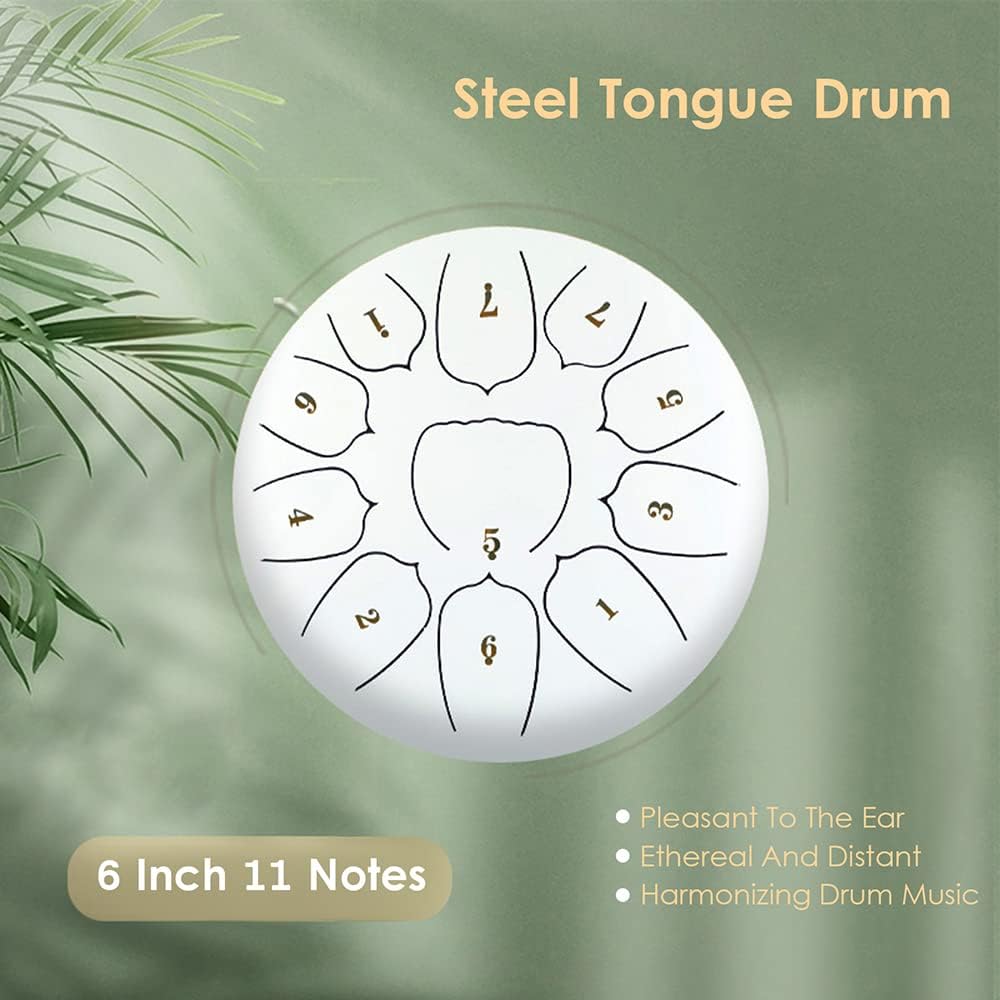15 cm (6 inches) Steel Tongue Drum, Musical Instrument