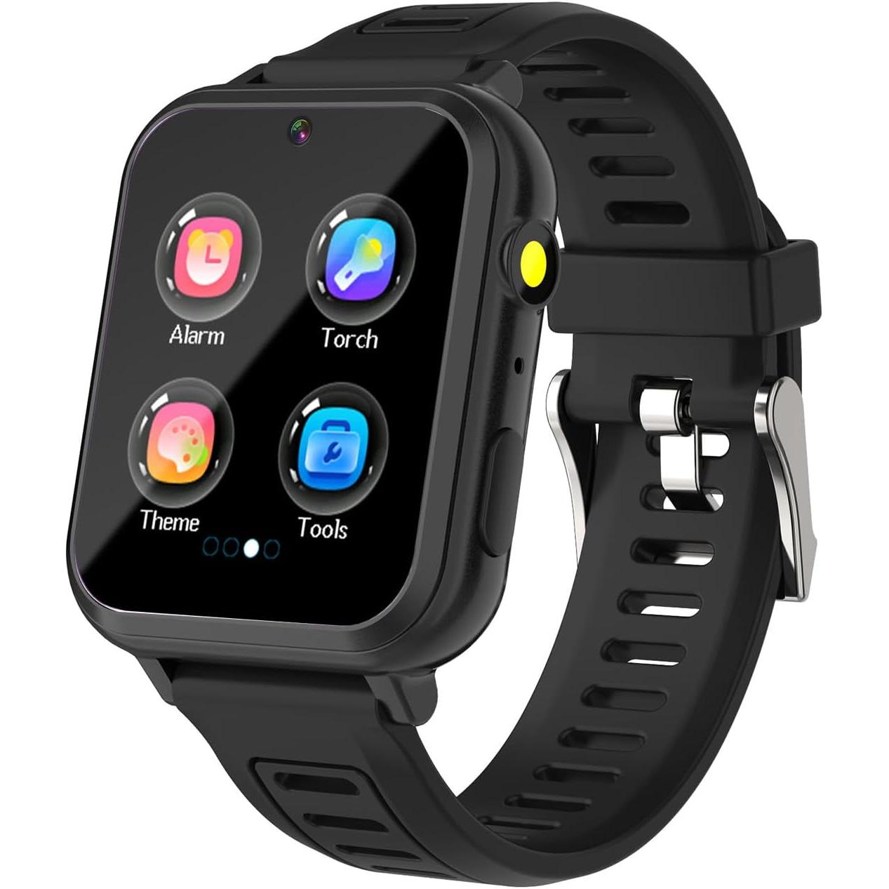 Montre Intelligente pour Enfants avec 39 Jeux Éducatifs, Caméra HD, Suivi des Habitudes, Musique, Alarme, Calculatrice, Calendrier, Lampe de Poche – Pour les 3-12 Ans (Sans Fonction d'Appel)