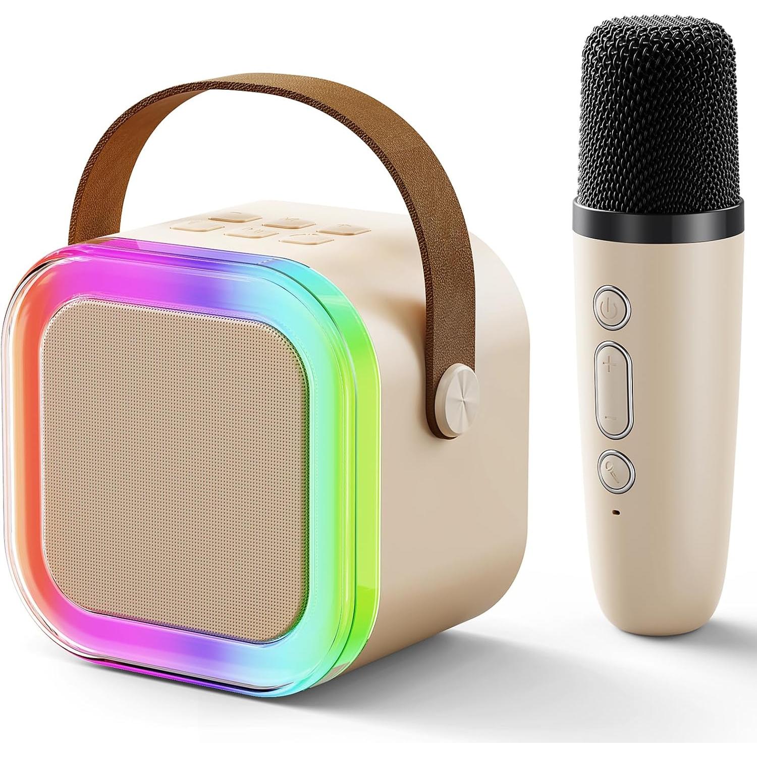 Kids' Karaoke Machine – Gifts for Girls: Portable Mini Singing Machine with 2 Wireless Microphones – Toys for Girls Ages 5, 6, 7, 8, 9, 10 – Birthday Gift Ideas