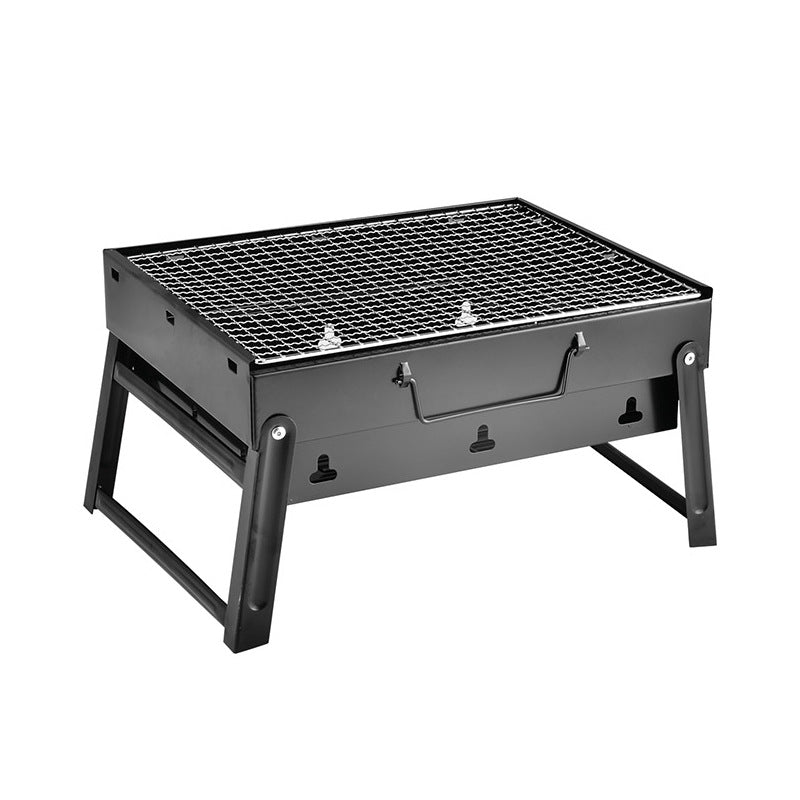 Portable Charcoal Grill, 17-Inch Foldable, Compact Tabletop Charcoal Grill, Mini Smoker, Small Outdoor BBQ Grill for Travel, Patio, Picnics, and the Beach
