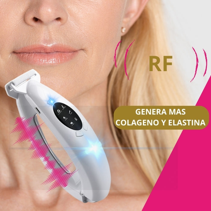 Dispositivo de modelado de barbilla, dispositivo de lifting y reafirmación facial, masajeador de cuello con terapia de luz LED