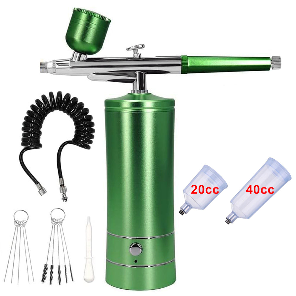 Mini pistolet pulvérisateur portable pour ongles et maquillage, aérographe en métal