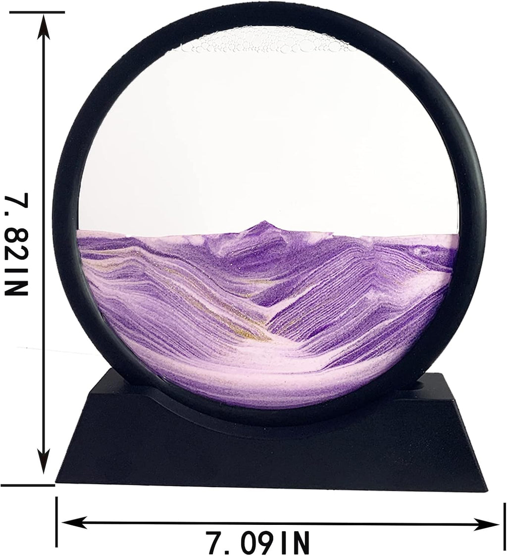 Imagen de arte de arena en movimiento ¨C Pintura de arena, decoración de movimiento líquido, paisaje de arena del fondo del mar en 3D