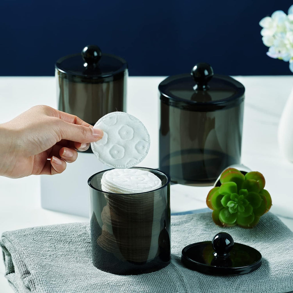 Pack of 6 12-Ounce Apothecary Dispenser Jars ¨C Clear Plastic Storage Containers