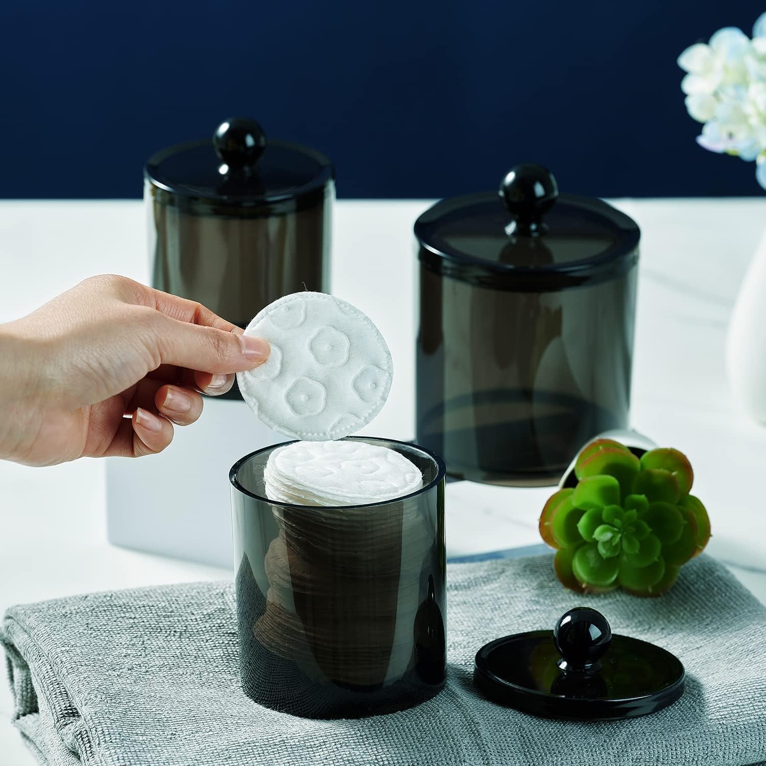 Pack of 6 12-Ounce Apothecary Dispenser Jars ¨C Clear Plastic Storage Containers