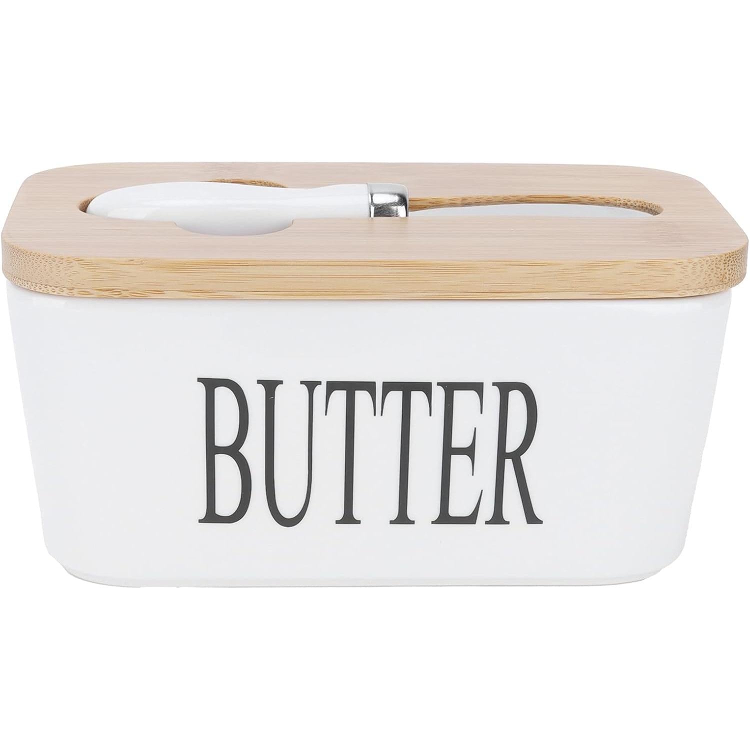 Smørbeholder med trælåg