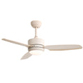 46-inch Ceiling Fan with Lights, 3 ABS Blades, 6-Speed DC Motor, Remote Control for Living Room | Beige
