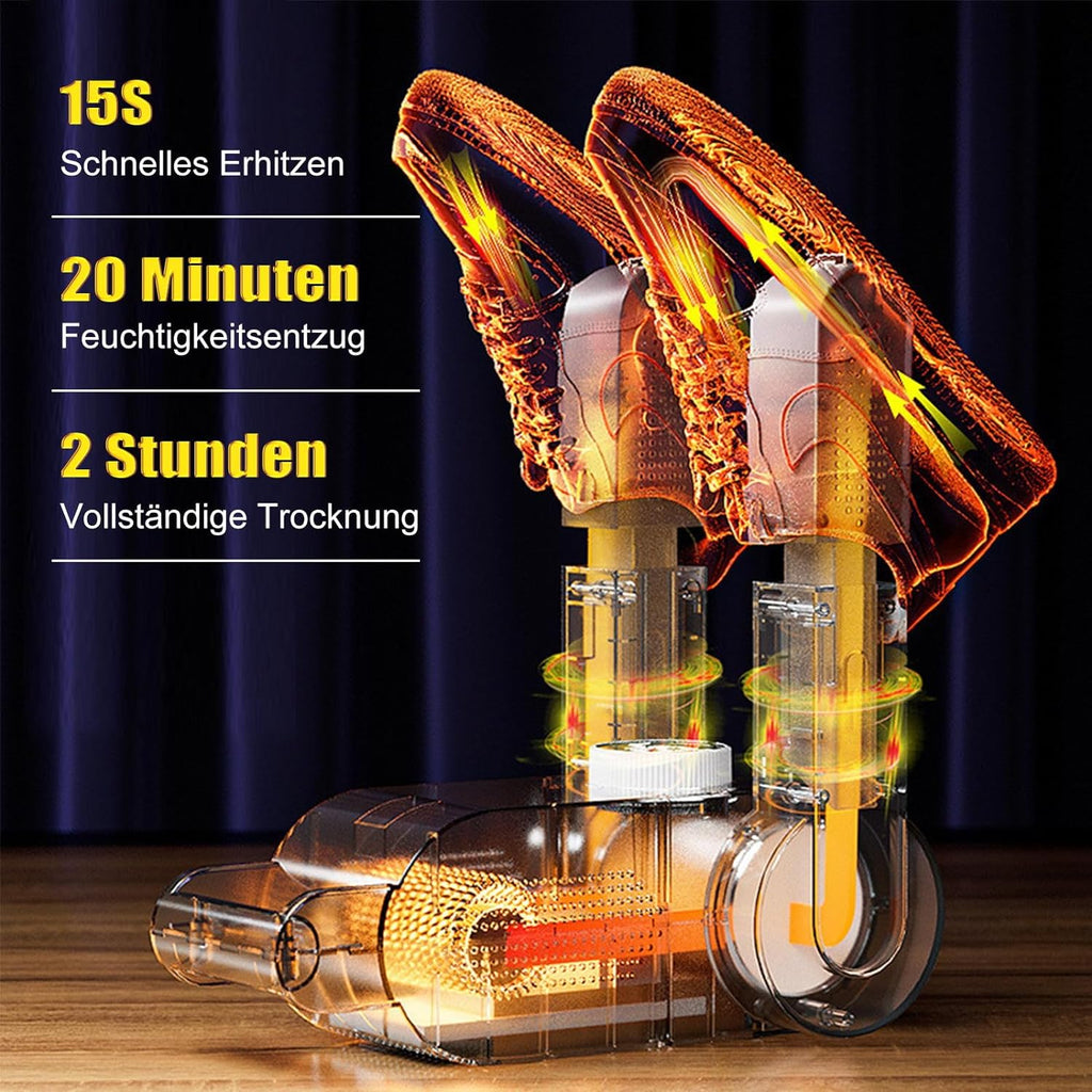 Sèche-chaussures électrique avec écran numérique, sèche-bottes pour chaussures de ski, chauffe-chaussures