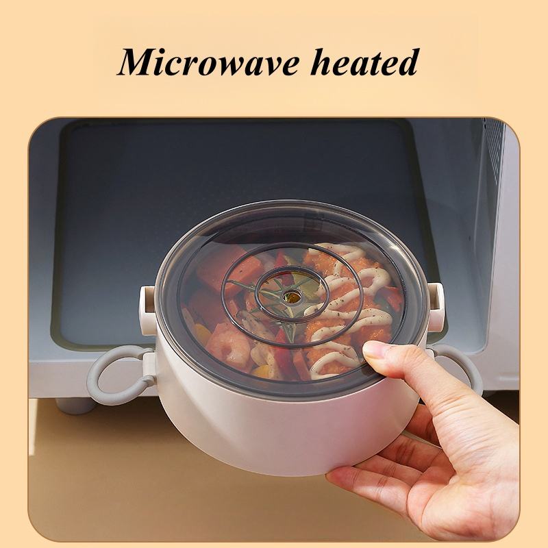 Insulated Lunch Box, 2.5 Liters ¡ª Portable, Three-Layer, Leak-Proof, Multifunctional, High-Capacity Lunch Container