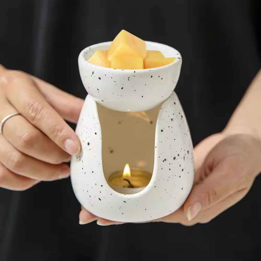 Essential Oil Burner, Essence Diffuser, Ceramic Essential Oil Diffuser, Candle Holder for Halloween, Christmas, Birthdays