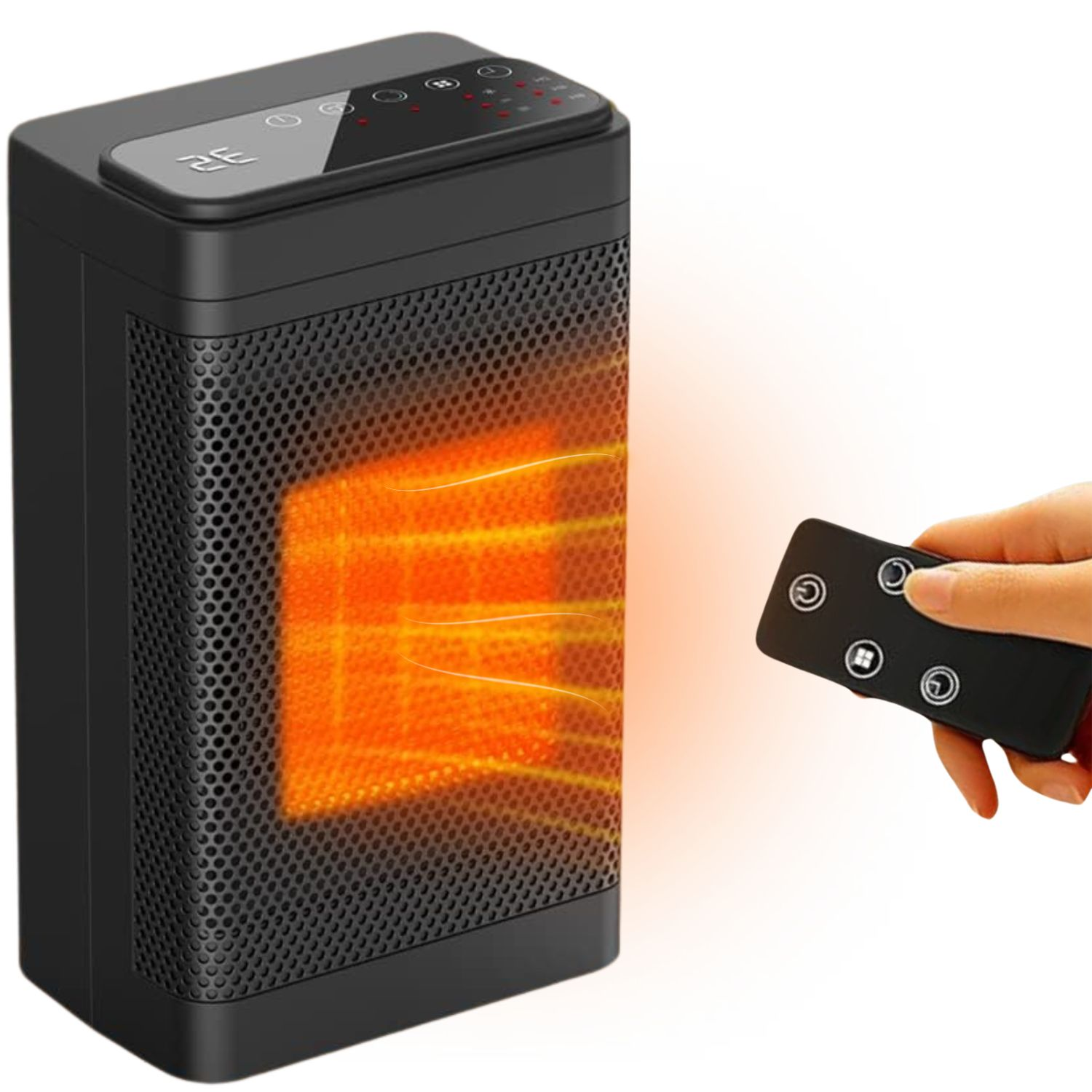 Energy-Efficient Electric Heater, 1500W Ceramic Heater, Low-Consumption Space Heater, Electric Warmer, Energy-Saving (Product Dimensions: 15 x 10.5 x 27.2 cm)