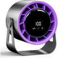 Ventilador de mesa inalámbrico, potente, recargable por USB, 4 velocidades, rotación de 360 grados, pequeño ventilador portátil